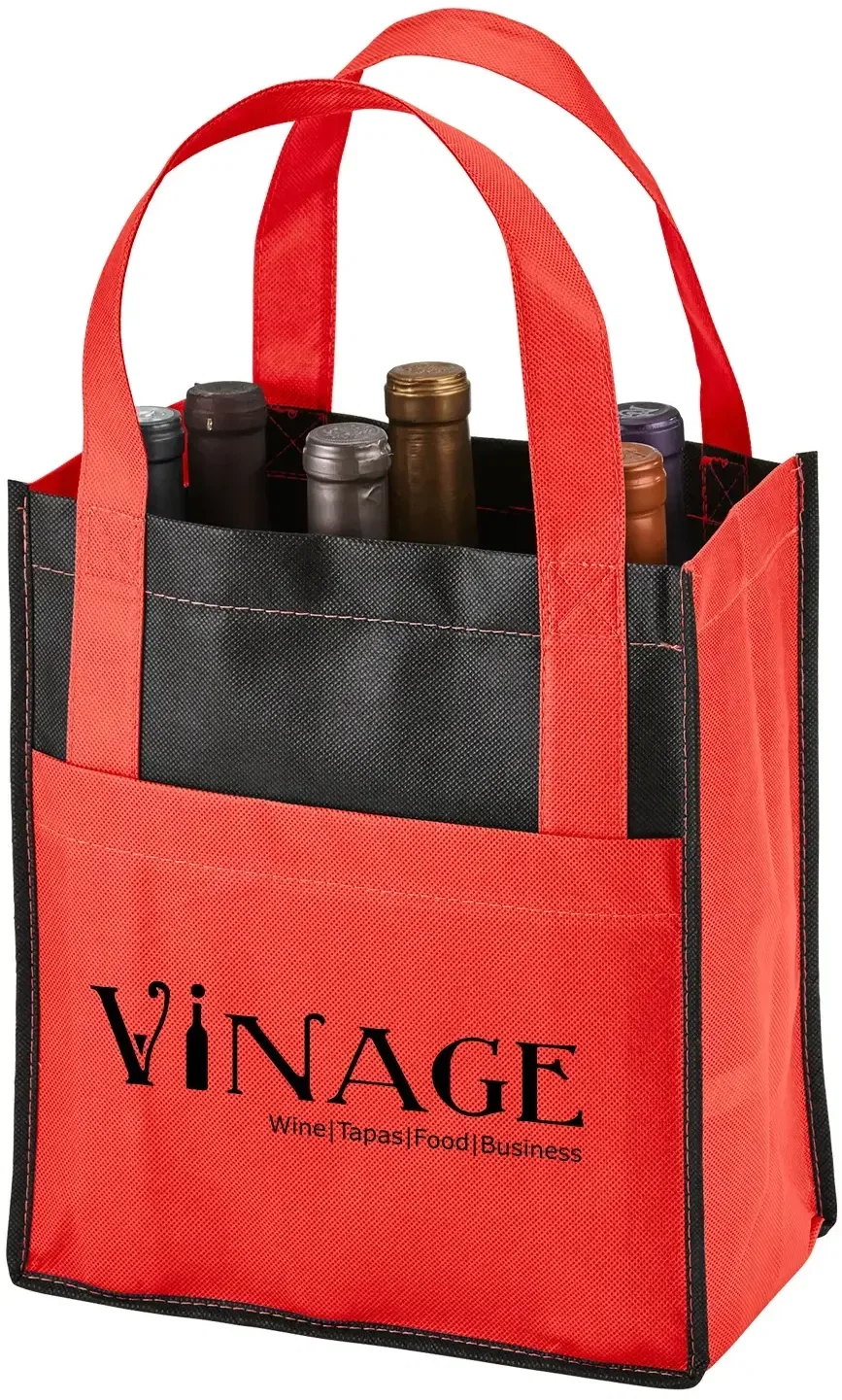 Personalized Toscana Wine Tote - 6 Bottle — view 2