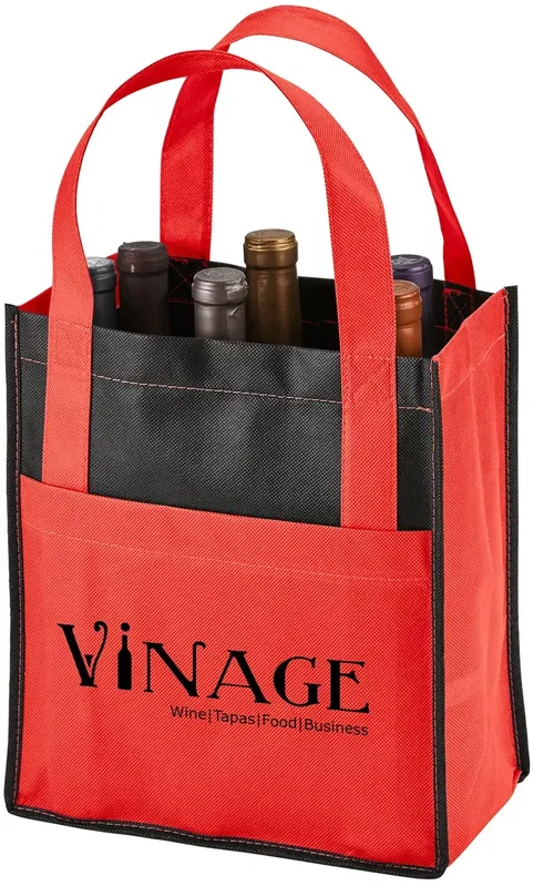Personalized Toscana Wine Tote - 6 Bottle — view 2