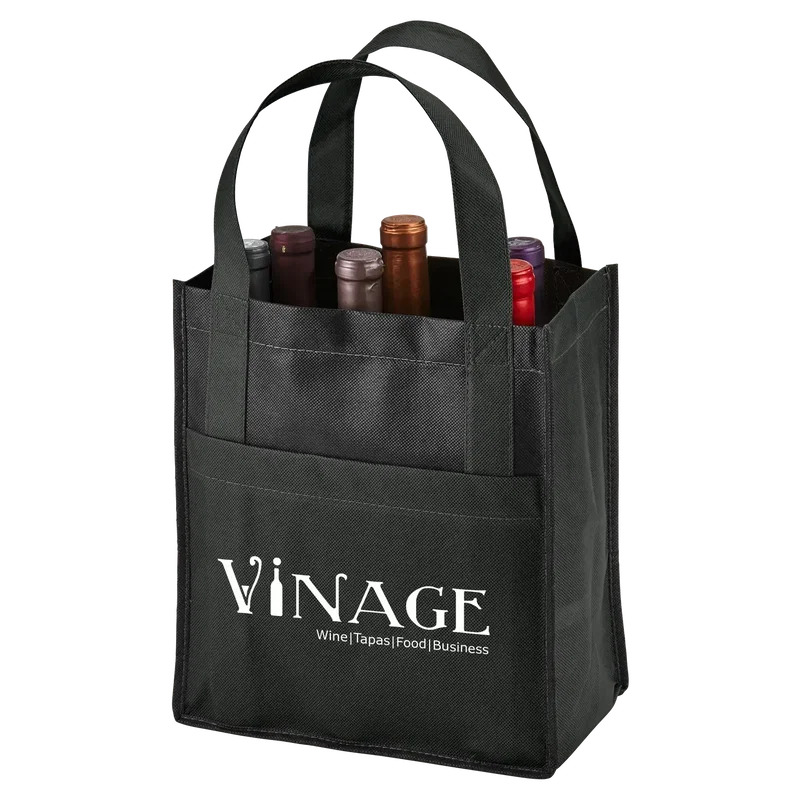 Personalized Toscana Wine Tote - 6 Bottle — view 3
