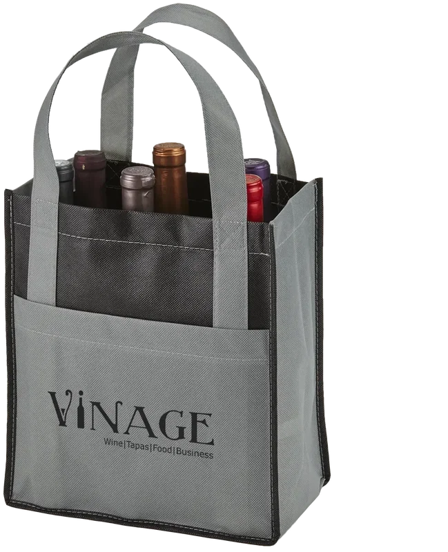 Personalized Toscana Wine Tote - 6 Bottle — view 4