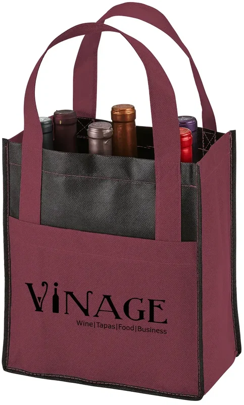 Personalized Toscana Wine Tote - 6 Bottle — view 5