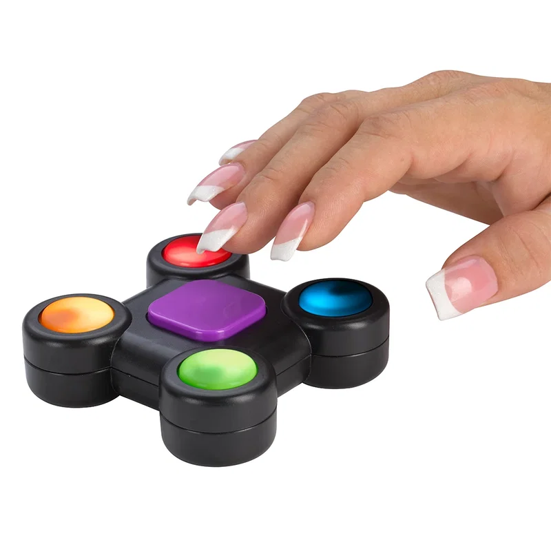 Handheld brain teaser sized to fit in a bag