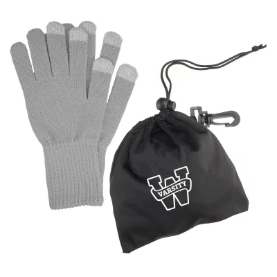Gloves being worn while tapping a device