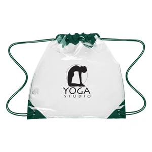 Touchdown Clear Drawstring Backpack