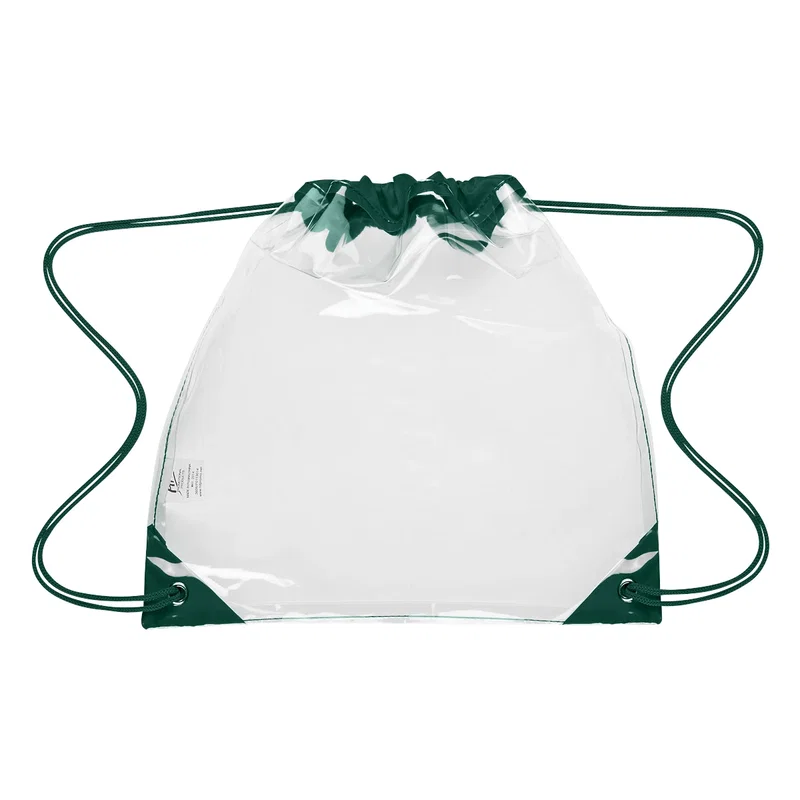 Touchdown Clear Drawstring Backpack — view 3