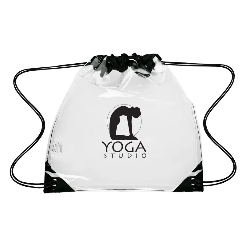 Touchdown Clear EVA Drawstring Backpack — view 2