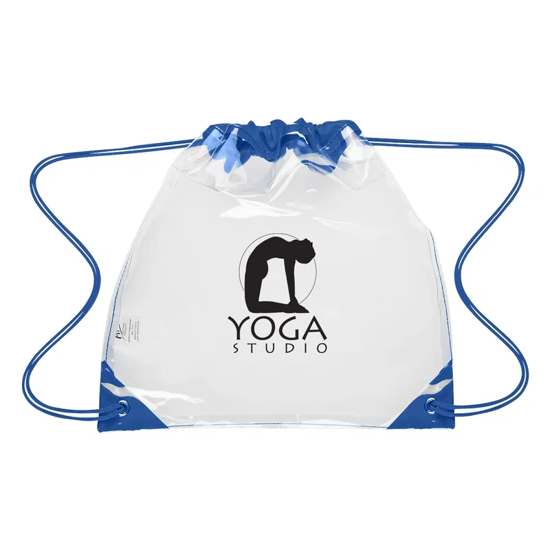 Touchdown Clear EVA Drawstring Backpack — view 4