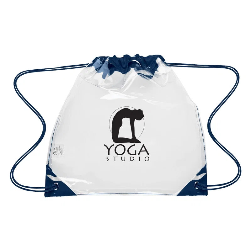 Touchdown Clear EVA Drawstring Backpack — view 6