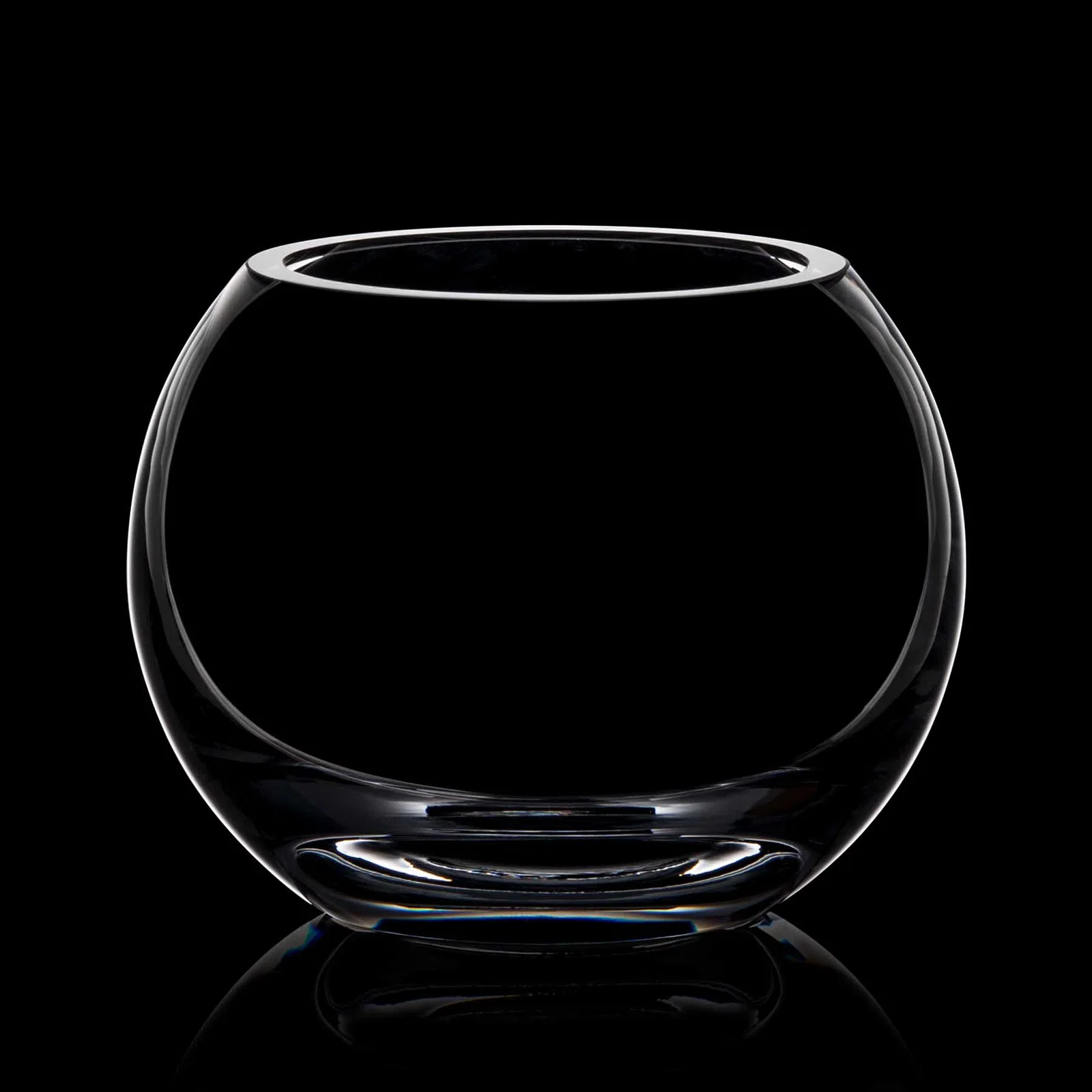 Custom Lead Free Crystalline Rose Bowl - Touchet for retirement presentations