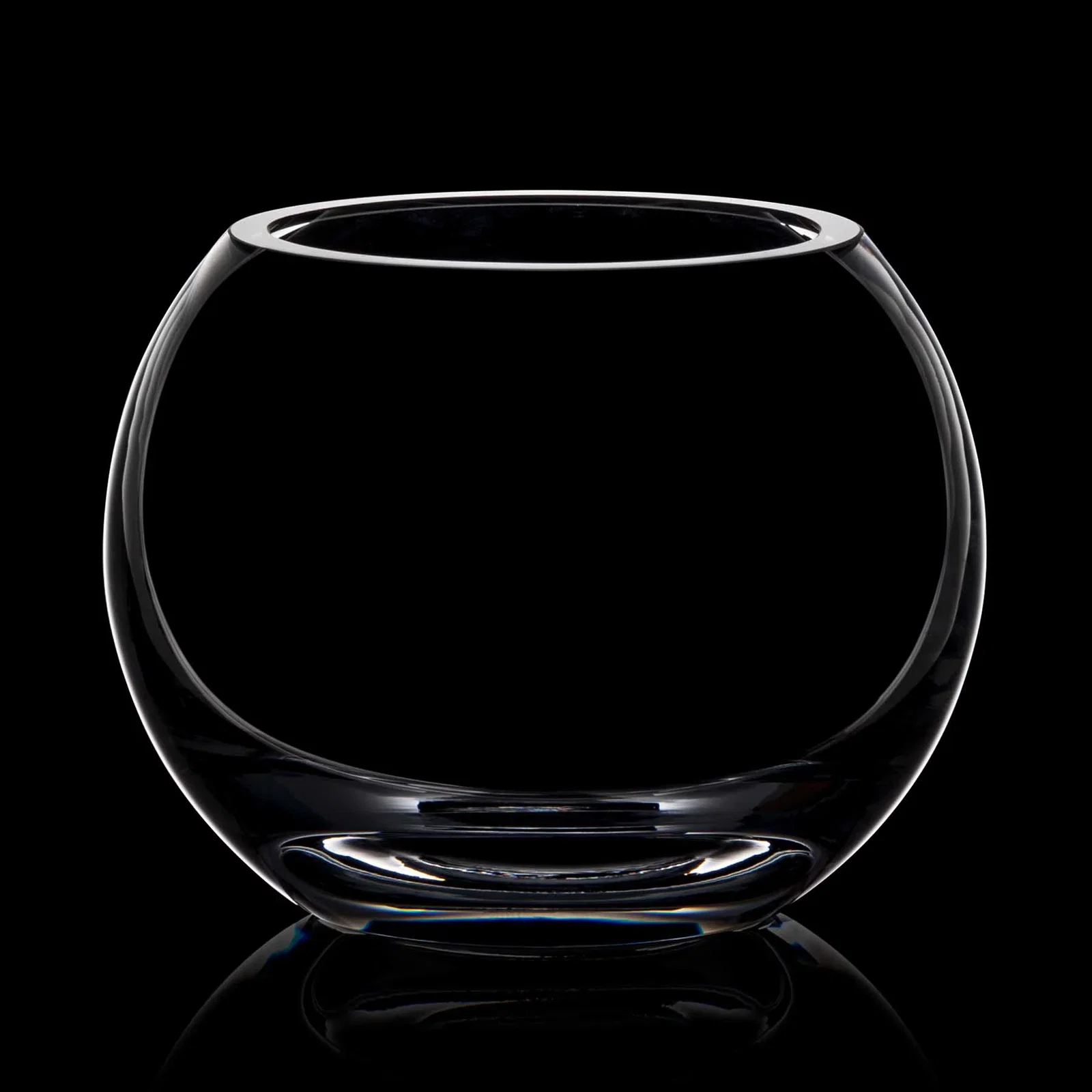 Custom Lead Free Crystalline Rose Bowl - Touchet for team milestone celebrations