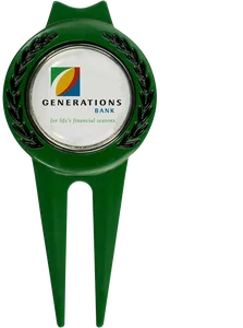 Personalized Magnetic Divot Tool with Marker
