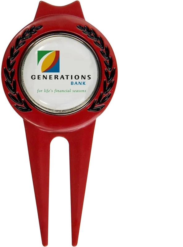 Personalized Magnetic Divot Tool with Marker — view 3