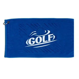 Tour Pro Oversized Golf Towel, 16" x 30" Terry Velour, Full-Color Imprint