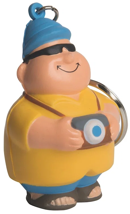 Tourist Bert Stress Reliever Keyring — view 4