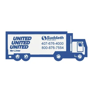 Tractor Trailer Shaped Full Color Magnet