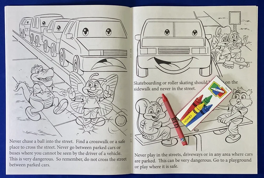 Traffic Safety Awareness Coloring and Activity Book — view 2