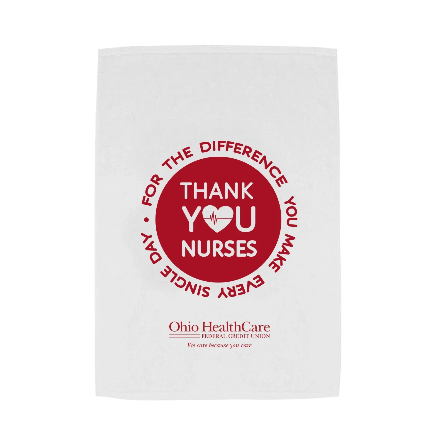 Custom Trainer Sport Towel — White — view 2