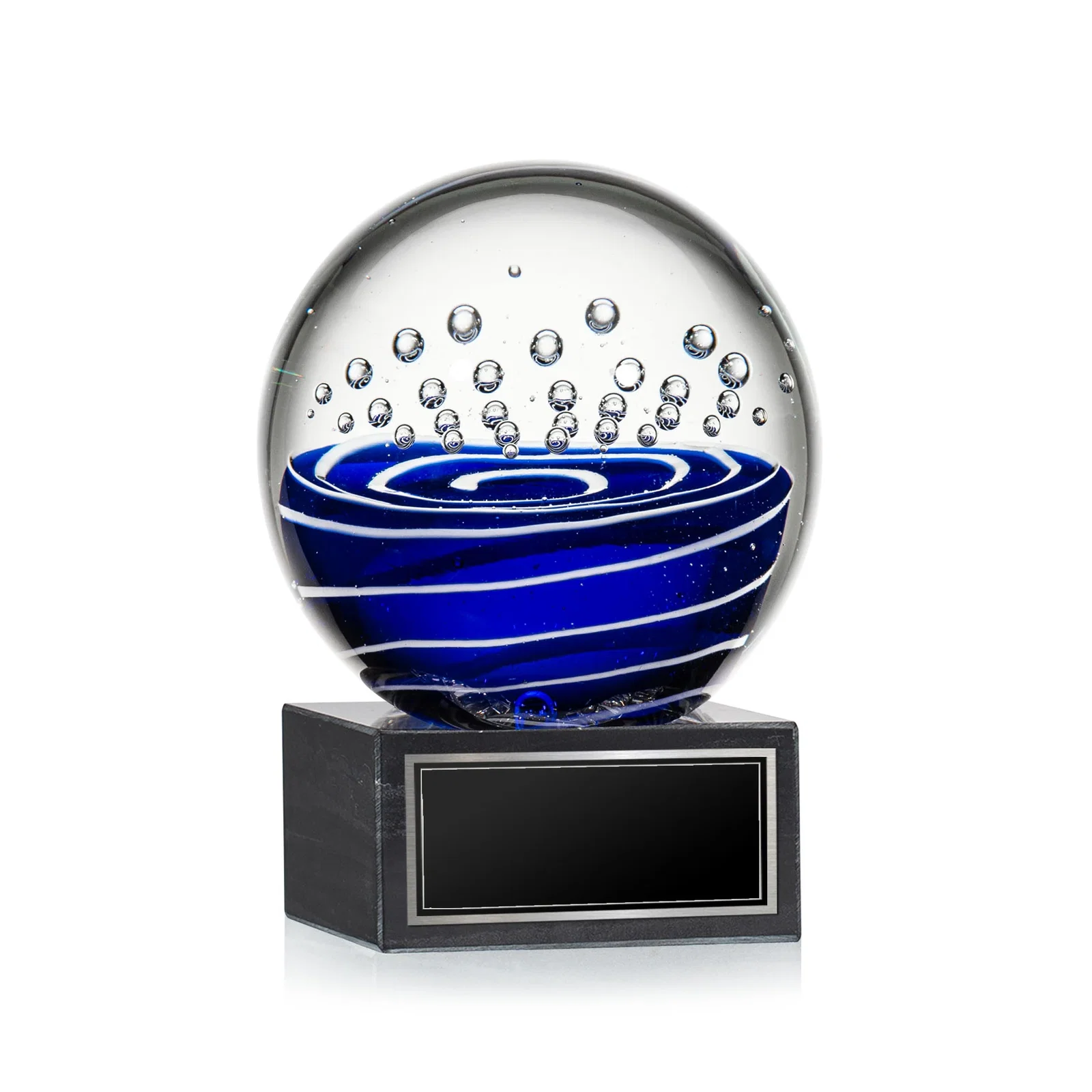 Custom Glass Sphere Award for donor appreciation