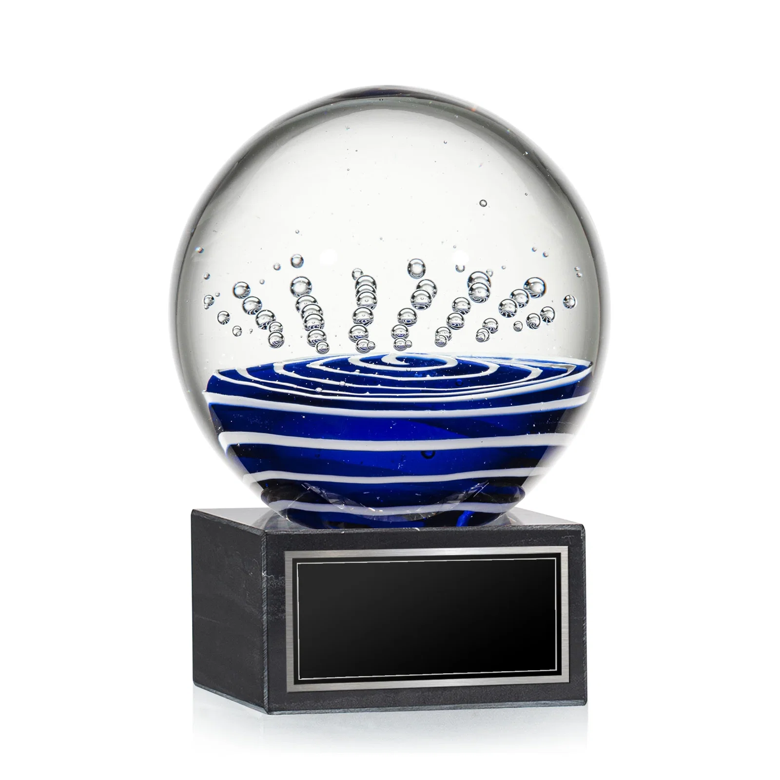 Custom Glass Sphere Award for graduation ceremonies