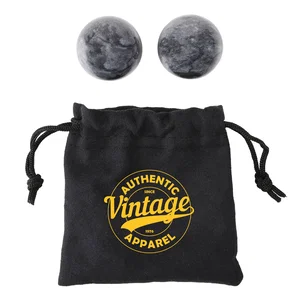 Baoding Hand Therapy Balls, Set of 2, 4" with Drawstring Bag