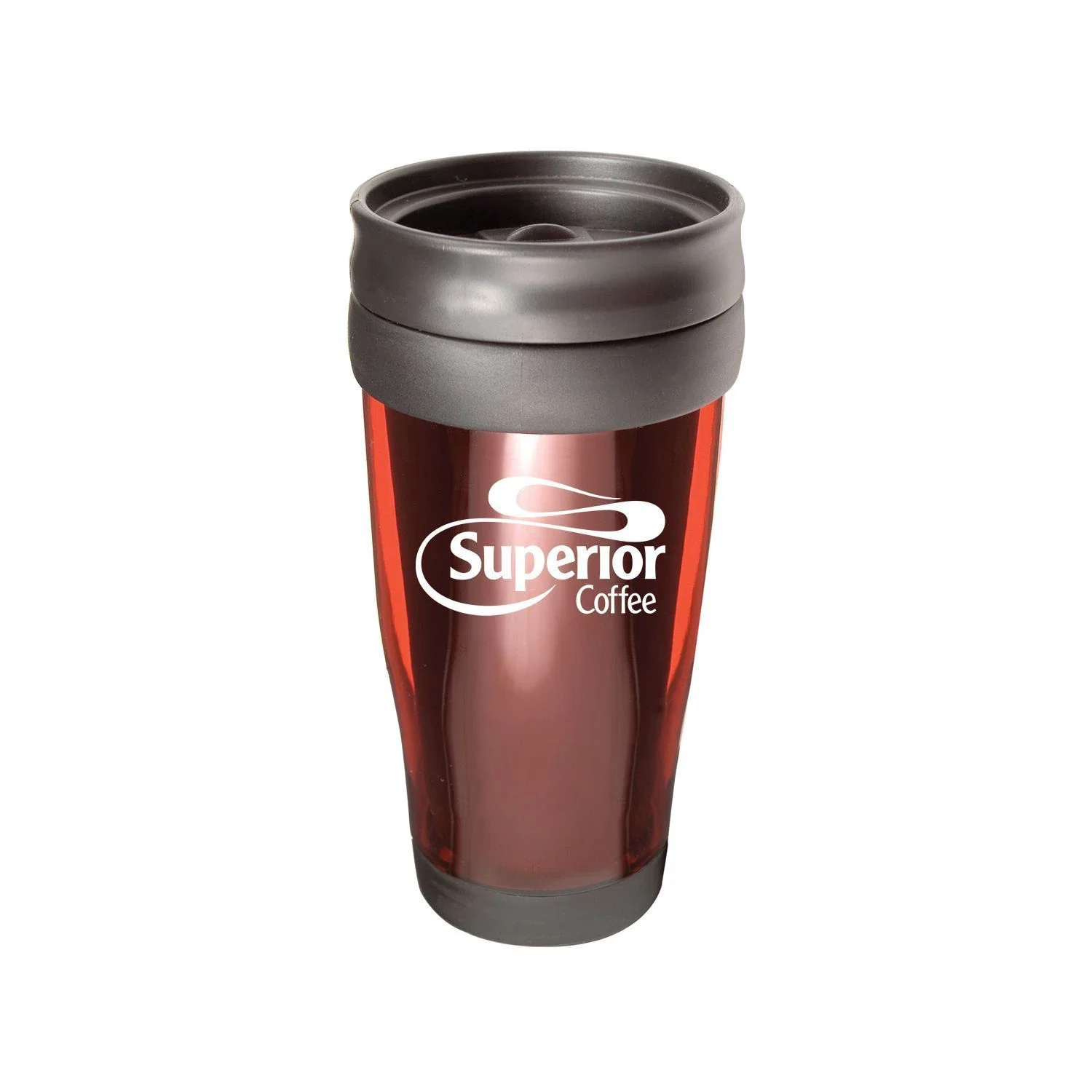 Translucent 15 Oz Travel Tumbler — Red — view 3