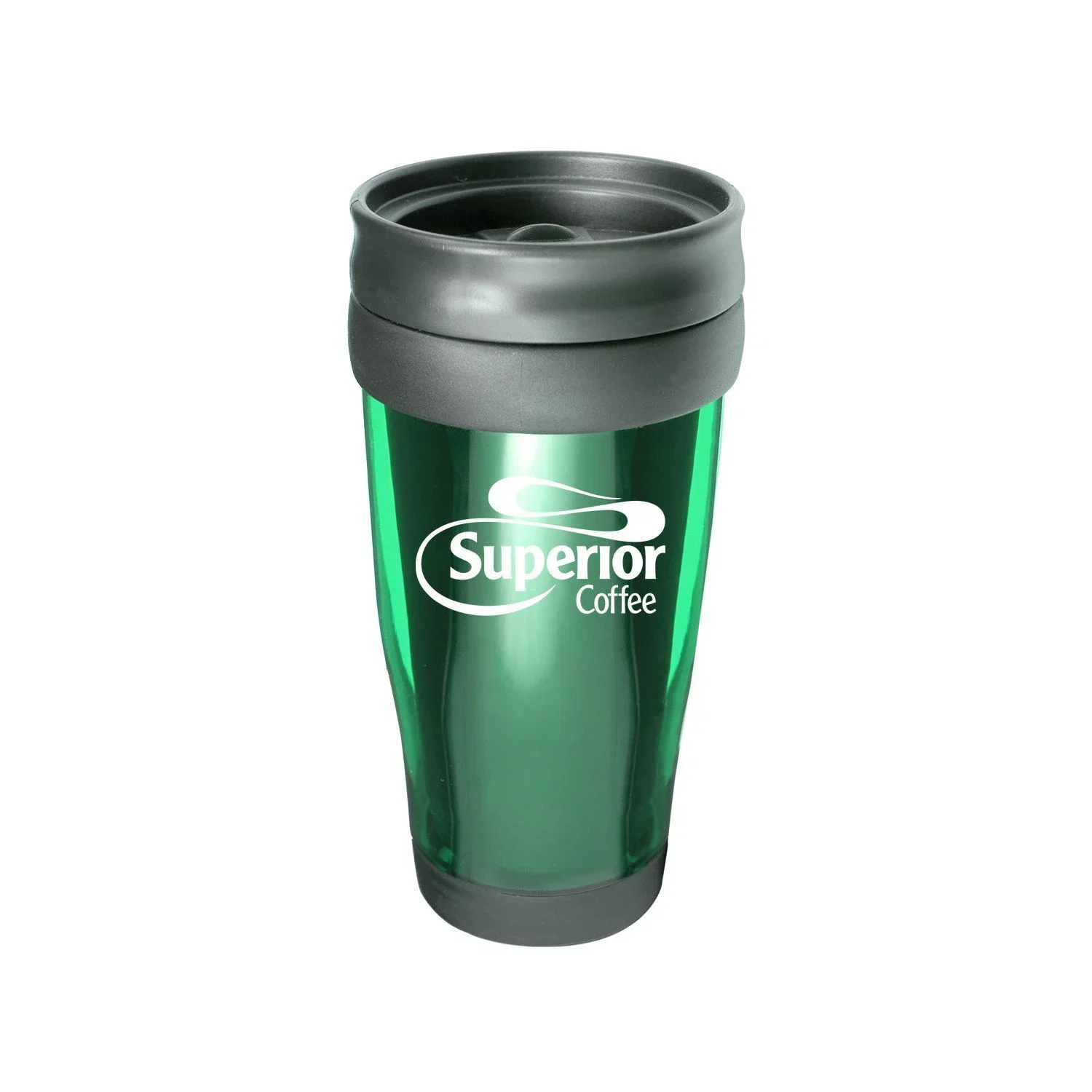 Translucent 15 Oz Travel Tumbler — Green — view 4