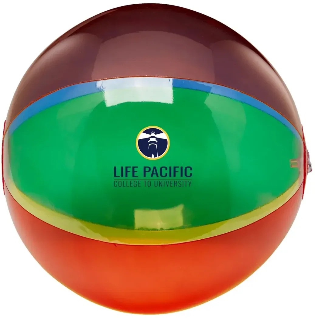 Translucent 16" Multi-Color Round Beach Ball — view 2