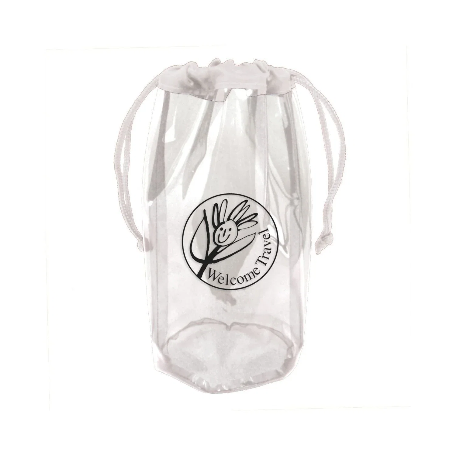 Translucent Drawstring Pvc Tote — Clear