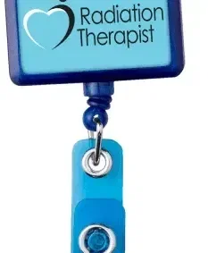 Custom Logo Translucent JUMBO Rectangle Badge Reel — view 3