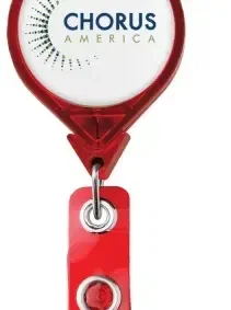 Custom Logo JUMBO Round Badge Reel — view 2
