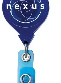 Custom Logo JUMBO Round Badge Reel — view 3