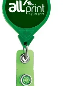 Custom Logo JUMBO Round Badge Reel — view 4