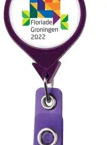 Custom Logo JUMBO Round Badge Reel — view 5