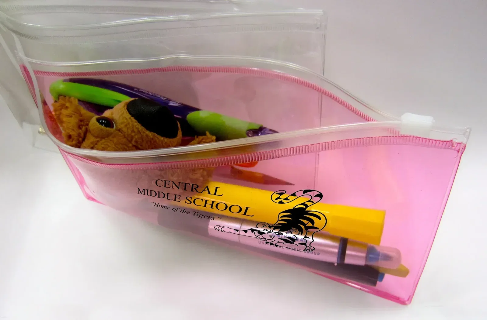 Personalized Logo Translucent Pencil Case — view 4