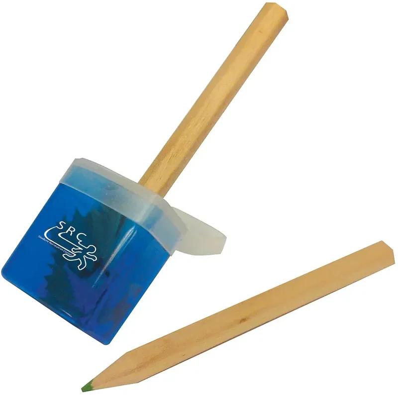 Translucent Pencil Sharpener with Flip Top Lid — view 2