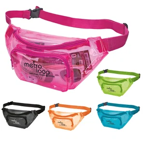 Translucent PVC Fanny Pack (Dual Zippers & Adjustable Strap)