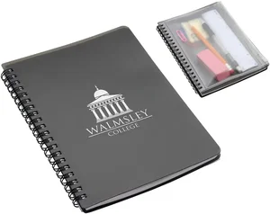 Translucent Spiral Notebook With Pouch