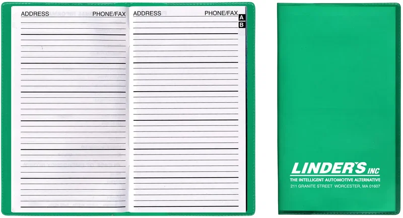 Personalized Translucent Vinyl Address Book — view 7