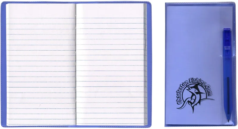 Personalized Translucent Vinyl Cover Tally Book with Flat Matching Pen — view 6