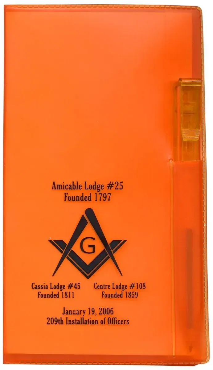 Translucent Vinyl Planner Set with Matching Pen. — view 3