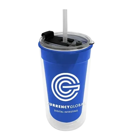 Transparent Tumbler with 2-in-1 Lid with Straw (14 oz.) — view 3