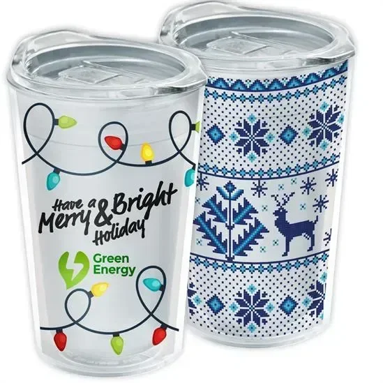 Transparent Tumbler with Slider Lid and Full-Color Insert (14 oz.) — view 2