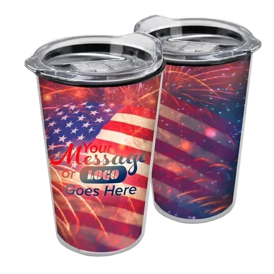 Transparent Tumbler with Slider Lid and Full-Color Paper Insert (14 oz.) — view 11