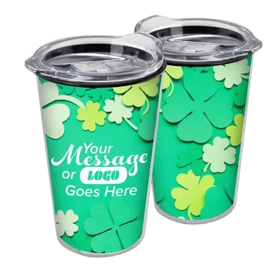Transparent Tumbler with Slider Lid and Full-Color Paper Insert (14 oz.) — view 2