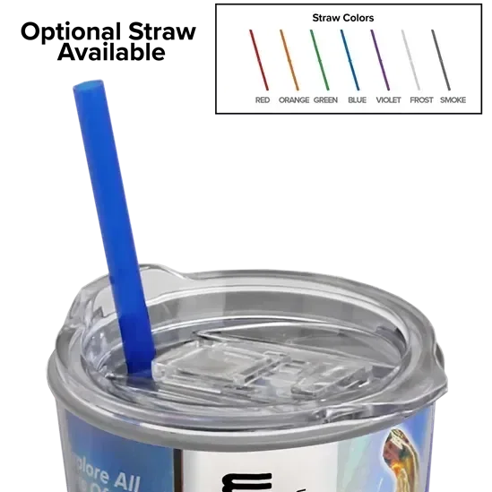 Transparent Tumbler with Slider Lid and Full-Color Paper Insert (14 oz.) — view 3