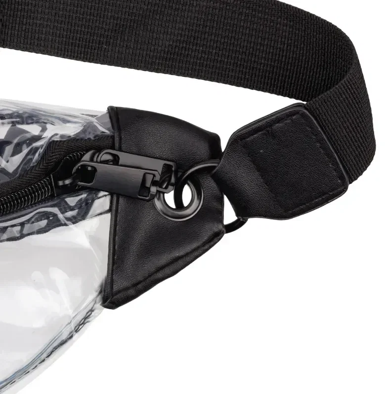 Customizable Transparent Zippered Fanny Pack — view 4