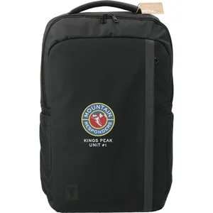 Tranzip Recycled 17" Computer Backpack with Key Fob