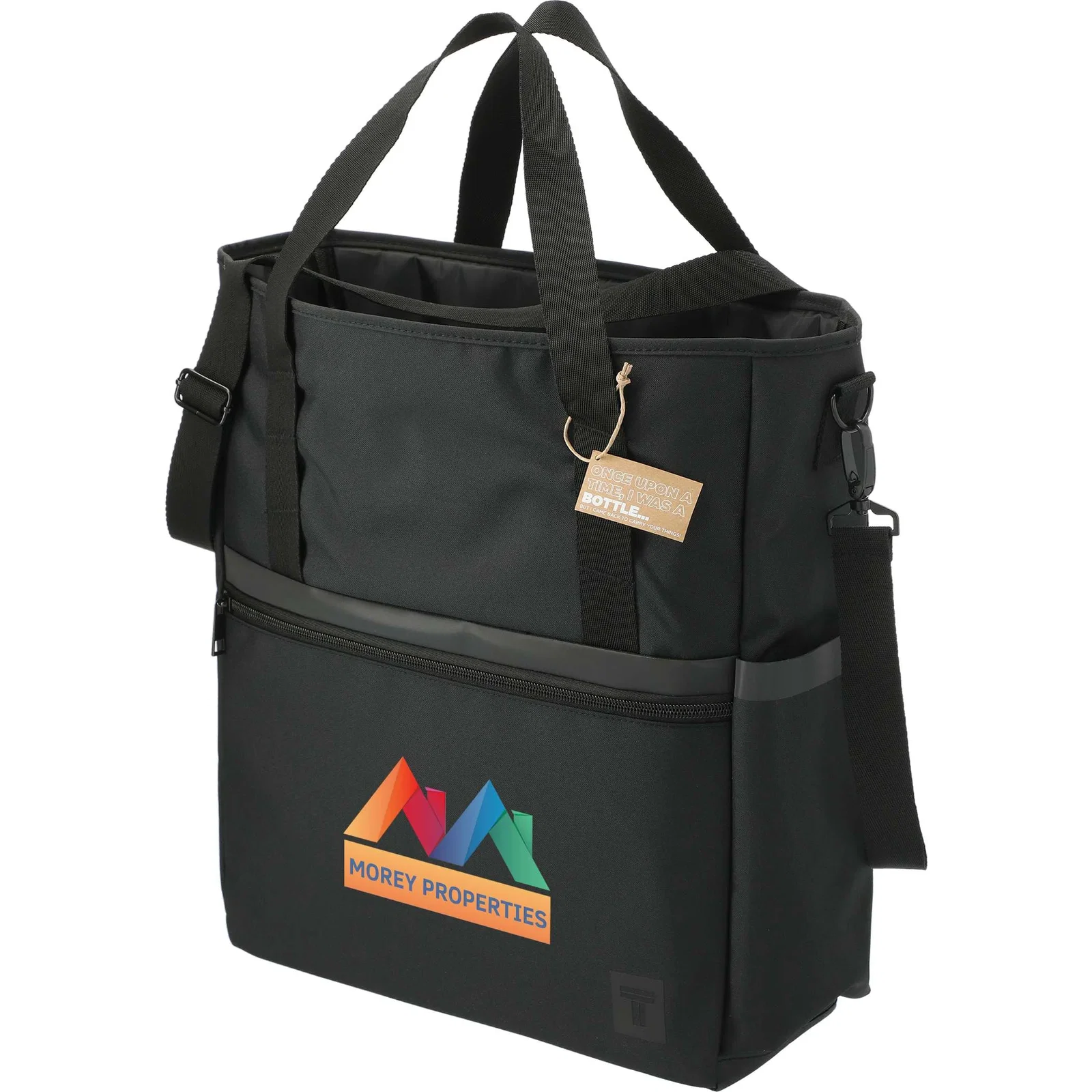 Custom Tranzip EcoSmart® Recycled Computer Tote — view 8