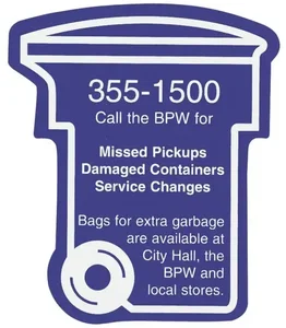Trash / Recycling Bin Magnet