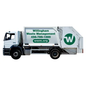 Customized Trash Truck Magnet